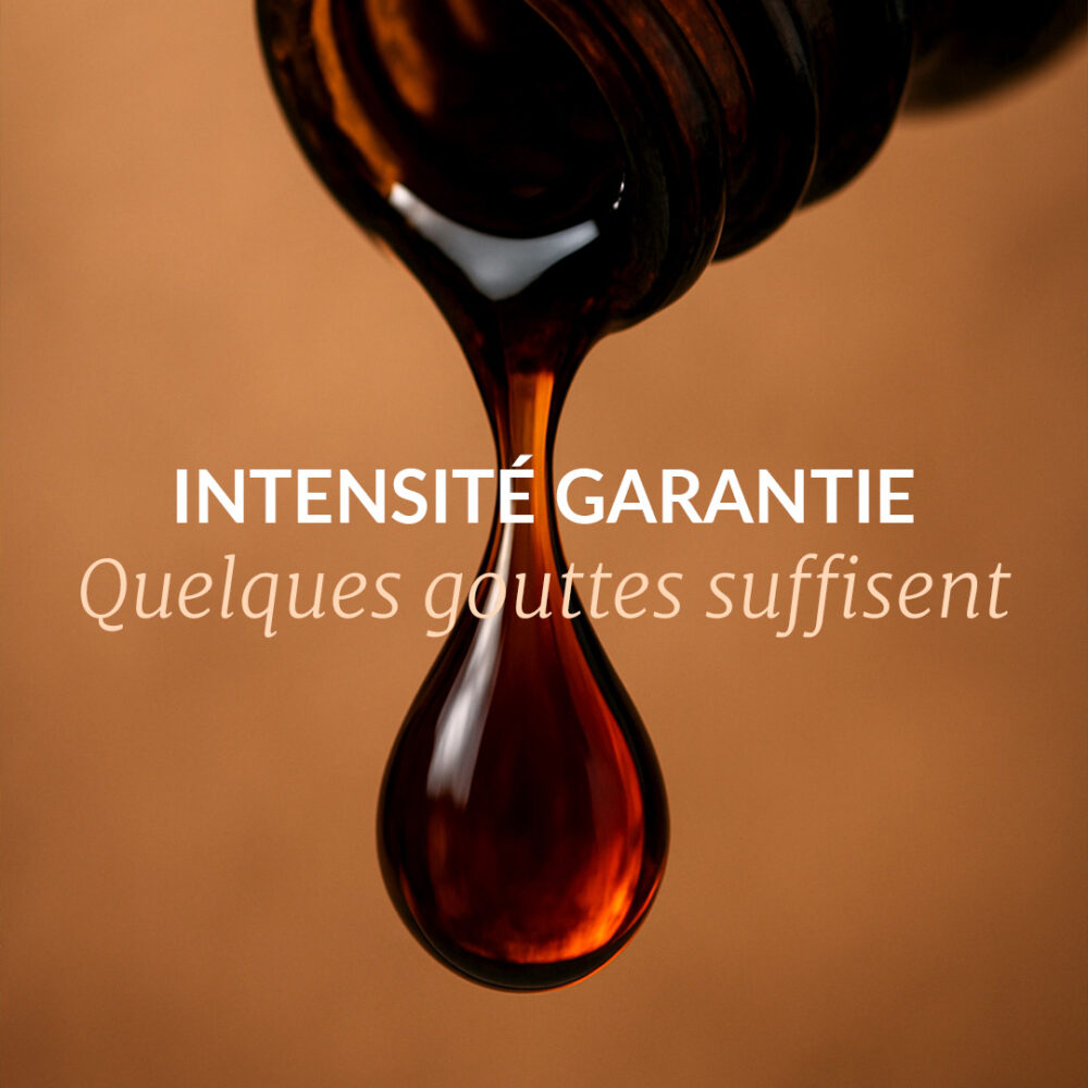Une goutte d'extrait de vanille